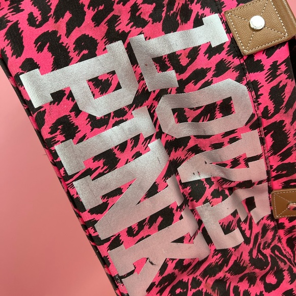 PINK Victoria’s Secret Pink Leopard Print Suitcase - Picture 3 of 10